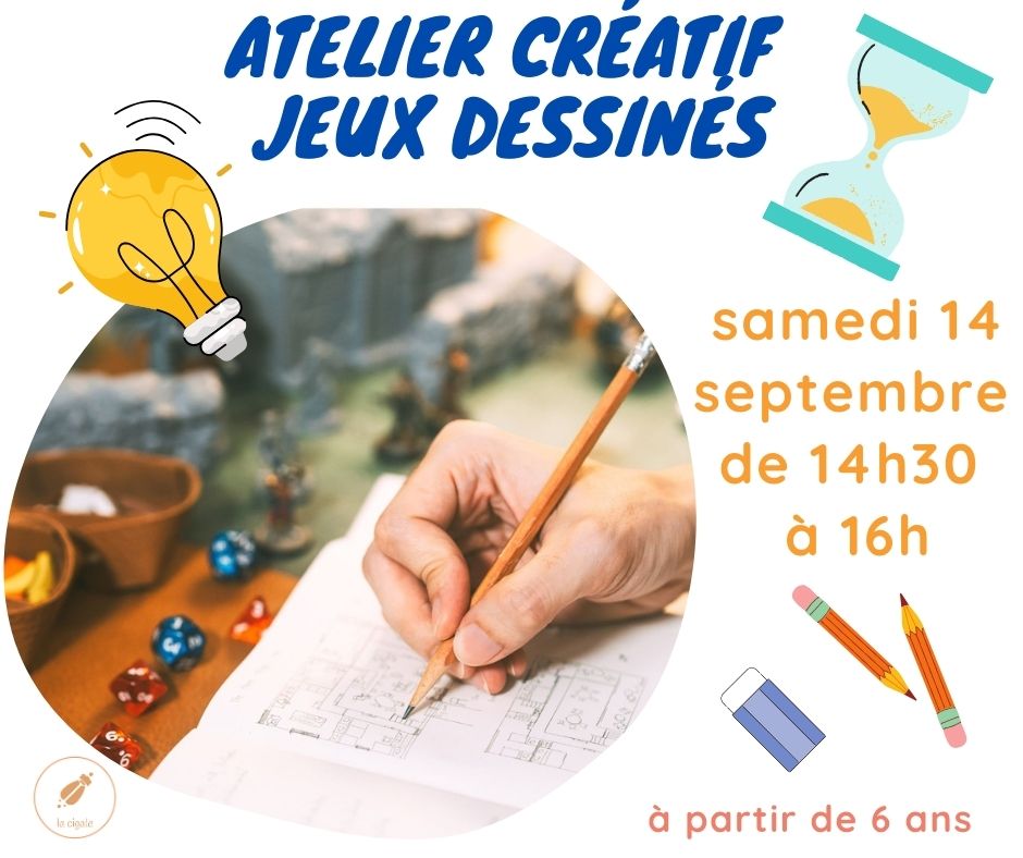 atelier jeux dessinés